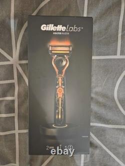 Kit de démarrage de rasoir chauffant Gillette Labs tout neuf dans sa boîte NEUF ET SCELLÉ