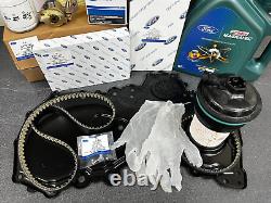 Kit de distribution COMPLET TRANSIT CUSTOM 2.0 ECOBLUE + Filtre NEUF FORD + Huile CASTROL