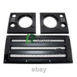 Kit de mise à niveau de la nouvelle grille avant et des entourages Land Rover Defender Xs en noir brillant