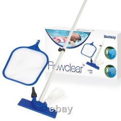 Kit de nettoyage portatif Bestway 80 entretien piscine aspirateur skimmer d'eau