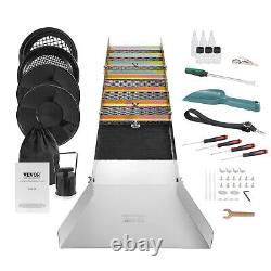 Kit de recherche d'or VEVOR avec boîte de lavage en or 50 équipements miniers en or en aluminium 23 PCS