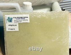 Kit de réparation en fibre de verre résine + matelas en CSM, VALEUR - 2,5 kg, 5 kg, 7,5 kg, 10 kg + 25 kg