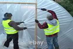 Kit de tunnel en polyéthylène neuf de 14 pi x 30 pi, serre professionnelle robuste Nd