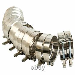 Kit de tuyau intercooler universel en aluminium de 3 pouces (76 mm) avec 32 pièces pour tous les projets de turbo en alliage.