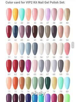 Kit de vernis gel Venalisa 60 pièces Vernis gel couleur UV LED VIP2 tout neuf