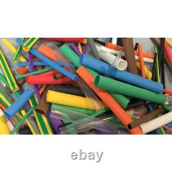 Kit ultime de gaine thermorétractable mixte 144 pièces différentes couleurs longueurs de 65mm