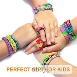 Kits de fabrication de bracelet assortis Loom Bands en caoutchouc de différentes couleurs pour enfants au Royaume-Uni