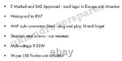 Land Rover Defender Led Wipac Deluxe Smoke Upgrade Lamp Light Kit 11 Lampes