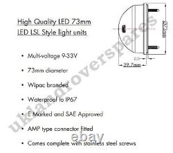 Land Rover Defender Led Wipac Deluxe Smoke Upgrade Lamp Light Kit 11 Lampes