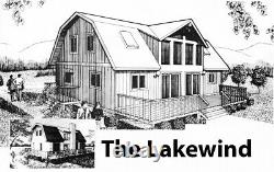 Le Lakewind Barndomium Customizable Shell Kit Home, Livré Prêt À Construire