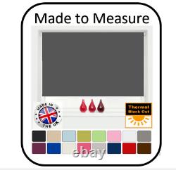 Made To Measure Blackout Roller Blinds Thermal Backing Free Child Safety Kit