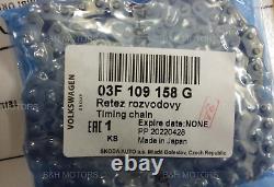 NOUVEAU KIT DE CHAÎNE DE DISTRIBUTION AUTHENTIQUE VW GROUP 1,2 TSI TFSI Moteurs CBZA CBZB 03F198158B