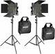 Neewer 2 Pièces Bi-colore 660 Led Video Light Nd Stand Kit 3200-5600k Cri 96+