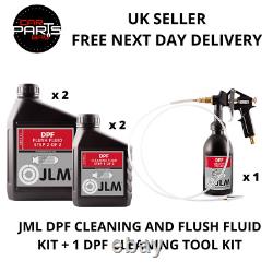 Nettoyant Jlm Dpf Cleaner et Pack de liquide de rinçage avec kit d'outils de pulvérisation