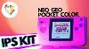 Nouveau Kit Ips Pour Le Neo Geo Pocket Color Full Size Installer Tutoriel Et Examiner Retro Renouveler