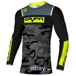 Nouveau Kit de Course Seven Race 2024 Combinaison Rival Barrack Noir MX Motocross Tout-Terrain Mtb Pas Cher