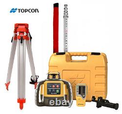 Nouveau! Topcon Rl-h5a Construction Laser Level Db Kit Avec Trépied Et 16' Rod 10e