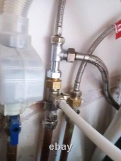 Nouveau robinet en satin alcalin / nickel à double robinet, Kangen avec kit d'installation
