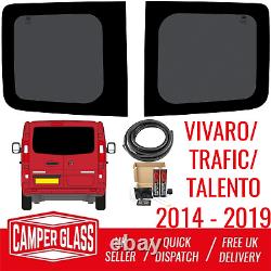 Nouvelle forme Vauxhall Vivaro Portes de grange Fenêtres de confidentialité et kit de montage 2014-2020