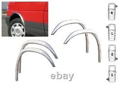 Nouvelles ailes de marque de Van VW T4 Bus Caravelle, garnitures d'arc de roue style chrome 4pc kit