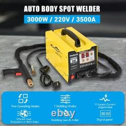 Outil de réparation de bosses de carrosserie de voiture 3KW 3500A Extracteur de bosses de panneau Soudeur par points Soudeur à goujons