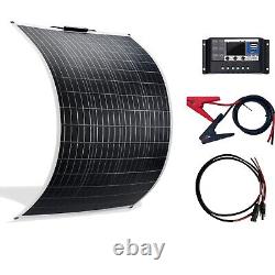 Panneau Solaire Mono Flexible SARONIC 100W 200W 12V pour Camping-Car, Bateau, Toit de Camping