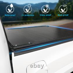 Pour 2019-2021 Silverado 5.8ft Tonneau Cover Aluminium Rétractable Waterproof Hard