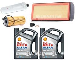 Pour Bmw X6 3.0 F16 Kit de Service Shell 10l Shell 5w30 et 3 Nouveaux Filtres Neuf