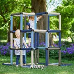 Pyramide d'escalade Quadro + Kit de mise à niveau Home PETROL BLUE