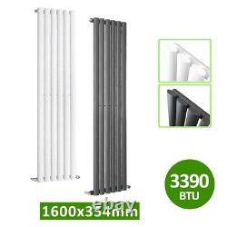 Radiateur design vertical à colonnes ovales à panneaux plats pour chauffage central simple/double