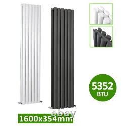 Radiateur design vertical à colonnes ovales à panneaux plats pour chauffage central simple/double