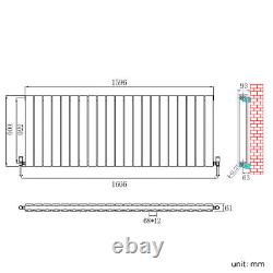 Radiateur horizontal vertical à panneau plat pour chauffage central Rads 1800/1600/600mm