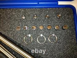 Rivet À Main Squeezer Kit 24 Pièces Avec Fossette Dies Et Squeezer Sets Nouveau