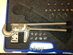 Rivet À Main Squeezer Kit 24 Pièces Avec Fossette Dies Et Squeezer Sets Nouveau