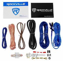 Rockville Rv10.1d 500w 10 Loaded Car Subwoofer Enclosure+mono Amplificateur+amp Kit