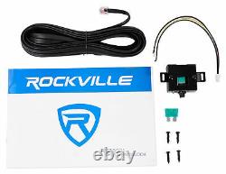 Rockville Rv12.1c 600w 12 Loaded Car Subwoofer Enclosure+mono Amplificateur+amp Kit