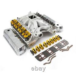 S’adapte Ford 351w Windsor Solide Ft 210cc Cylinder Head Top End Engine Combo Kit