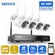 Sannce Wi-fi Sans Fil 3mp Cctv Kit 8ch 5mp Nvr Home Security Ip Audio Camera Kit