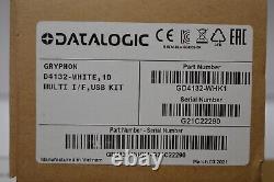 Scanner de code-barres Datalogic D4132-blanc Kit Multi I/f USB Tout Neuf