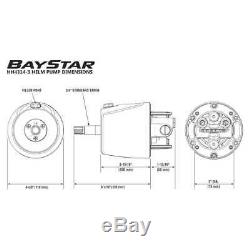 Seastar Hk4200a-3 Baystar Kit De Direction Hors-bord Hydraulique Système Marin Teleflex