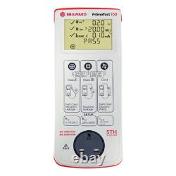 Seaward (344A910) Kit de Test PAT Primetest 100 c/w Certificat de Calibration Personnalisé et Étiquettes