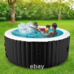 Spa gonflable rond SLSY pour 4 personnes, étanche, jacuzzi gonflable avec 120 jets d’air