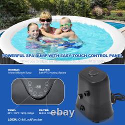 Spa gonflable rond SLSY pour 4 personnes, étanche, jacuzzi gonflable avec 120 jets d’air