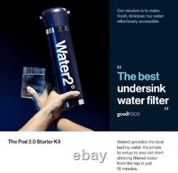 Système de filtration sous évier Water2 Pod 2.0 Kit de démarrage tout neuf et scellé
