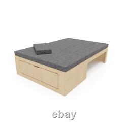 Van Furniture L Forme Camper Van Bed Flat Pack Lightweight Ply Kit 1800x1100