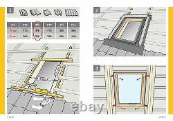 Velux Vlt Conservation Access Loft Roof Window 45x55 CM Skylight + Kit Clignotant