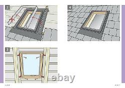 Velux Vlt Conservation Access Loft Roof Window 45x55 CM Skylight + Kit Clignotant