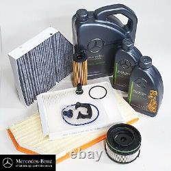 Véritable kit de service Mercedes Classe E w213 avec huile moteur et filtres pour moteur DIESEL OM654