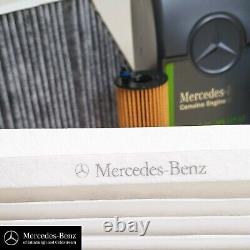 Véritable kit de service Mercedes Classe E w213 avec huile moteur et filtres pour moteur DIESEL OM654