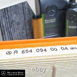 Véritable kit de service Mercedes Classe E w213 avec huile moteur et filtres pour moteur DIESEL OM654